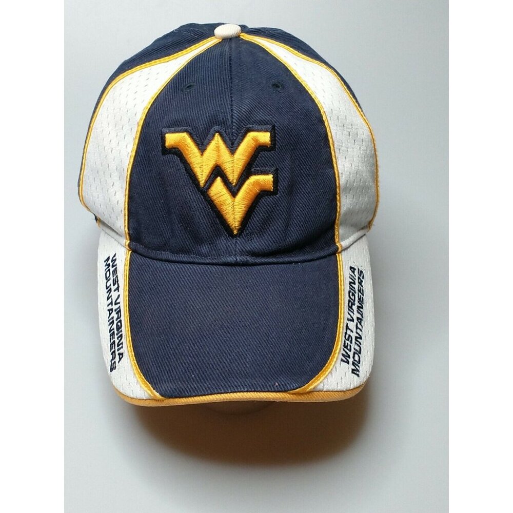 West Virginia mountaineers hat Official Licensed Strapback Blue yellow (No Tag)